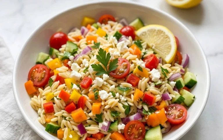 Rainbow Orzo Salad