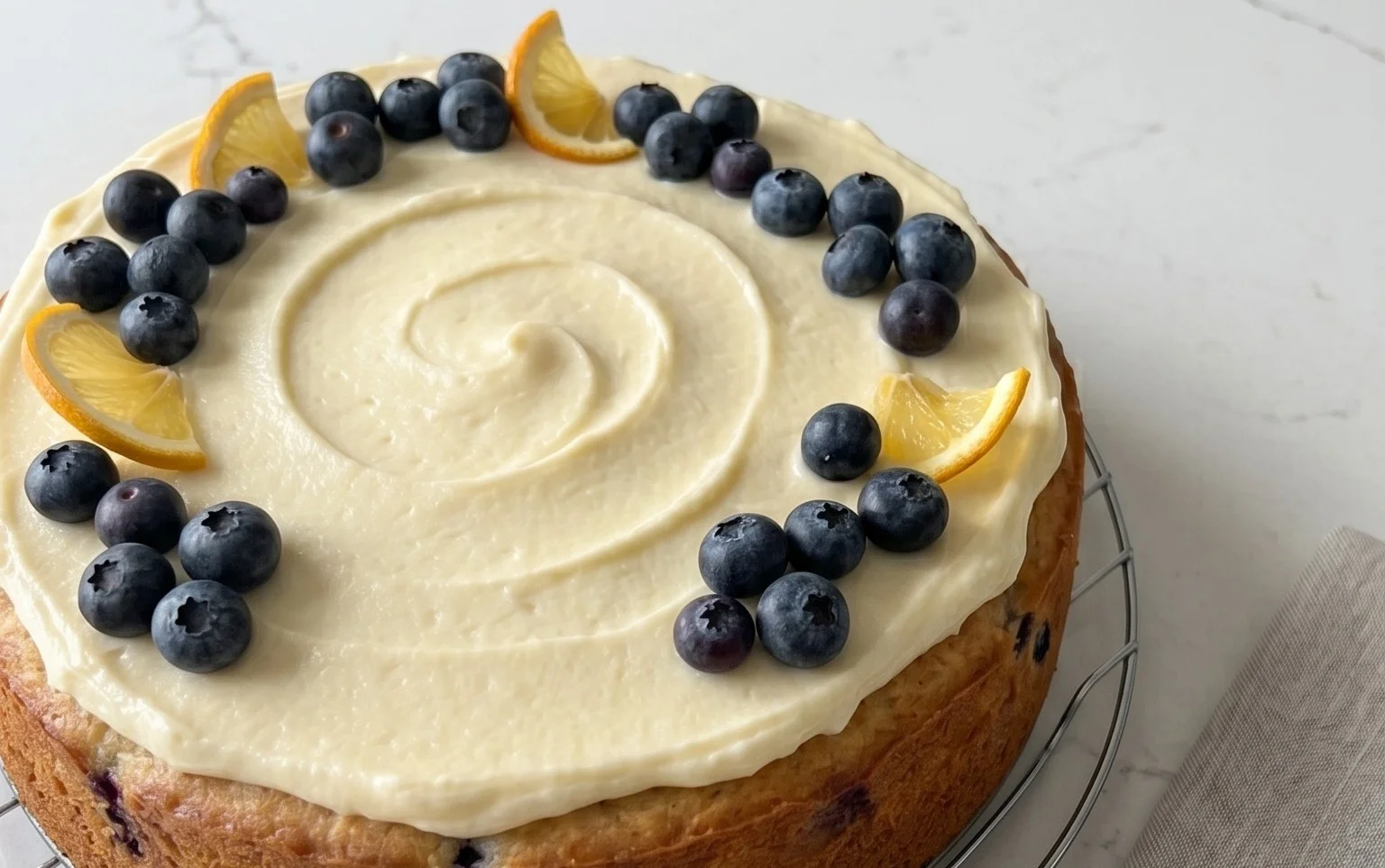 Nova Scotia Blueberry Cream Cake