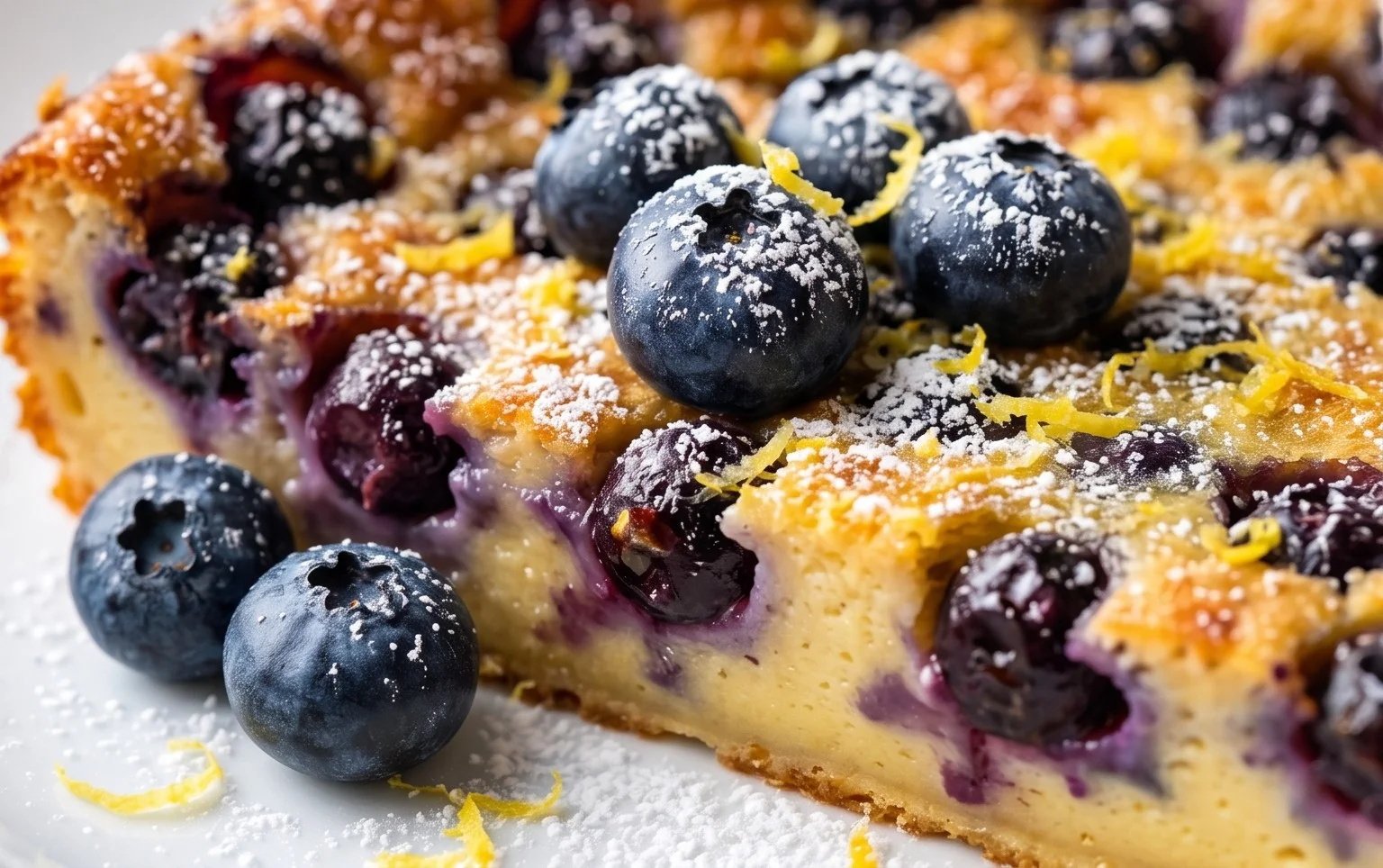 Lemon Blueberry Clafoutis