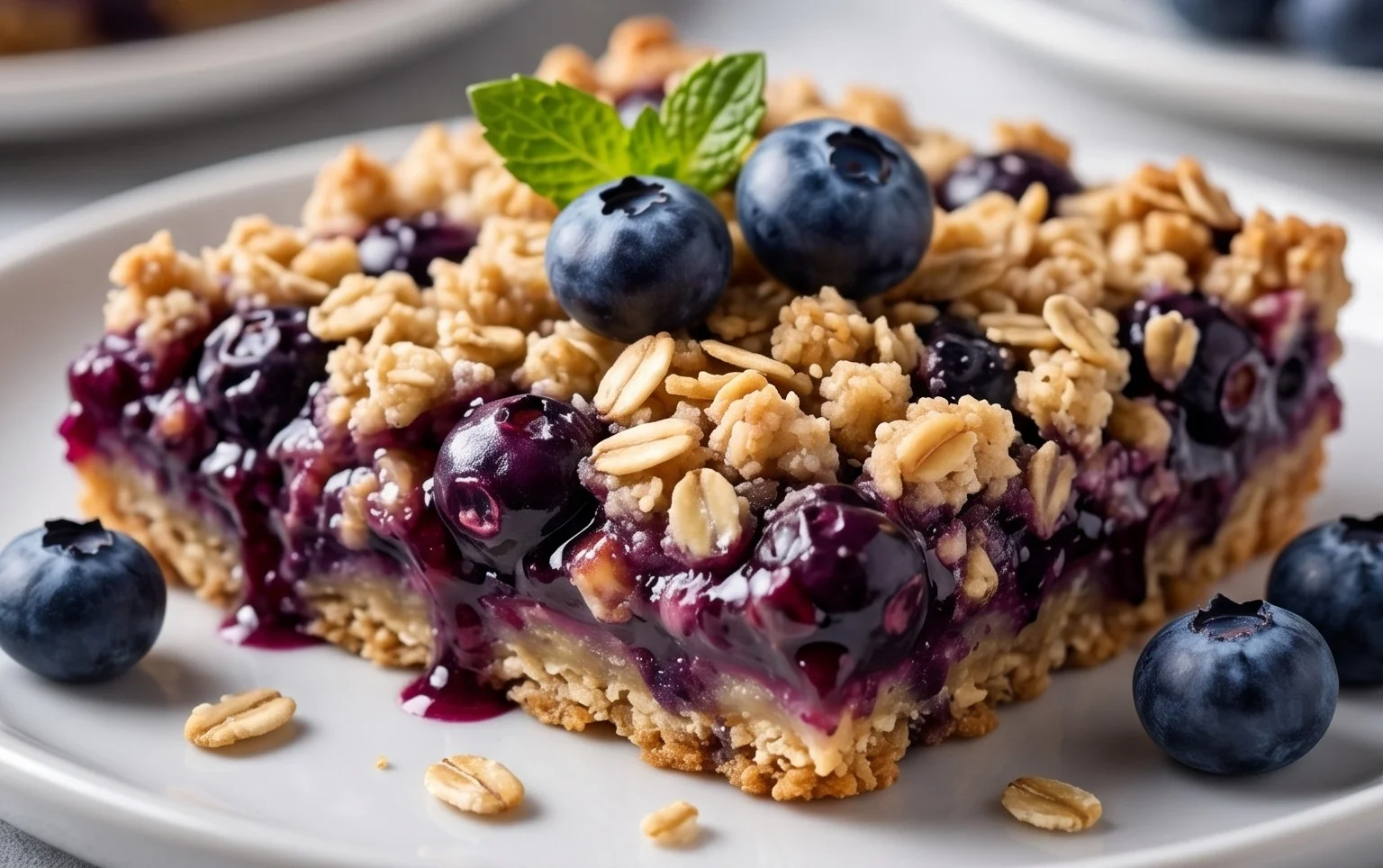 Blueberry Oatmeal Bars