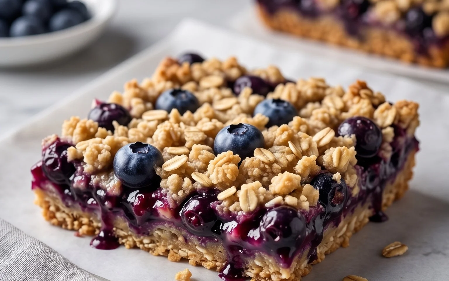 Blueberry Oatmeal Bars
