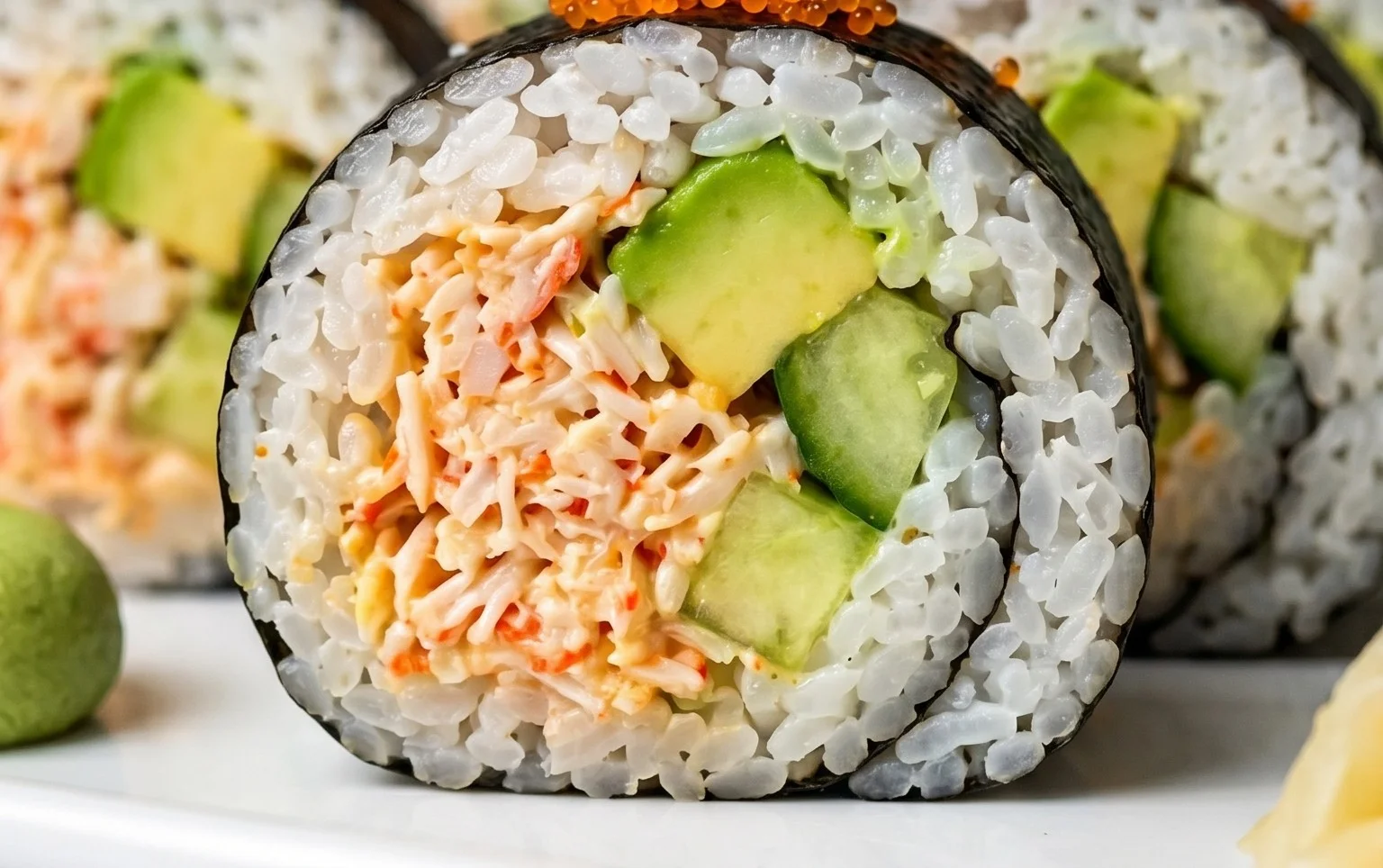 Kani Sushi (Spicy Crab Roll)