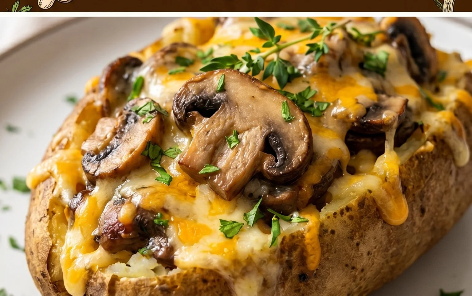 The Ultimate Stuffed Baked Potatoes with Mushrooms