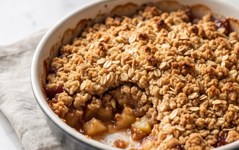 Healthy Breakfast Apple Crum extractble