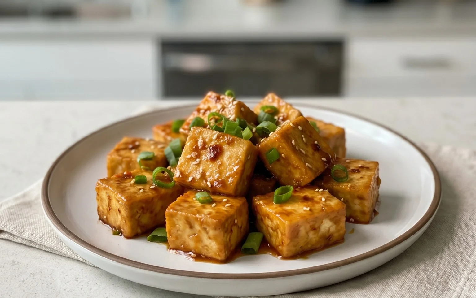 Honey Garlic Tofu