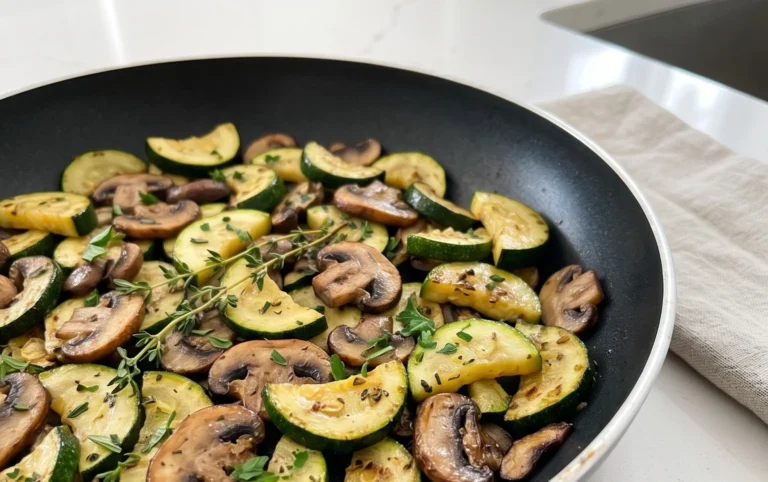Skillet Zucchini and Mushrooms