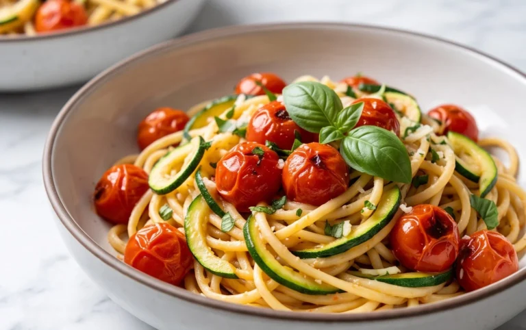 Healthy Tomato Zucchini Pasta
