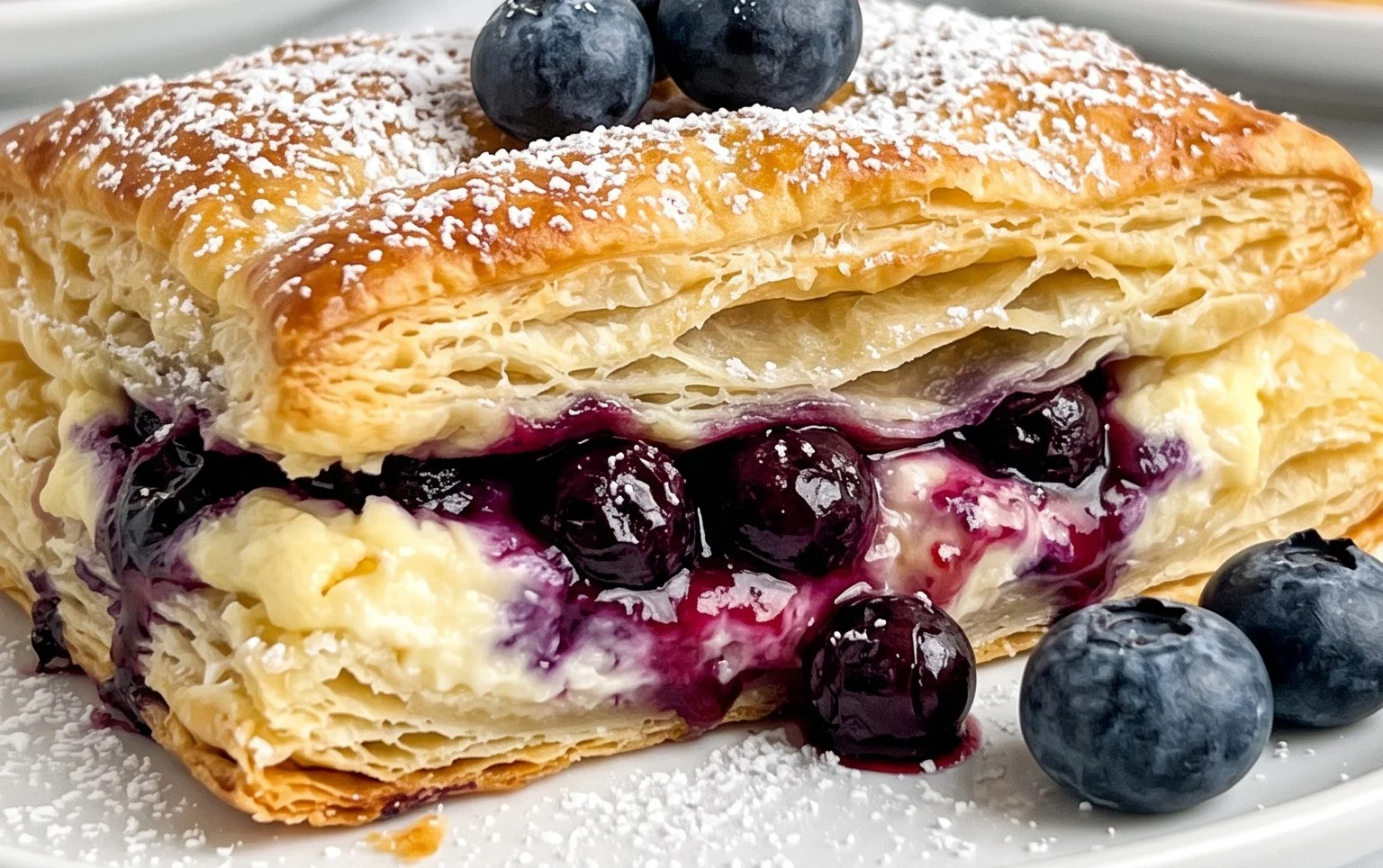 Blueberry Cream Cheese Puff Pastry