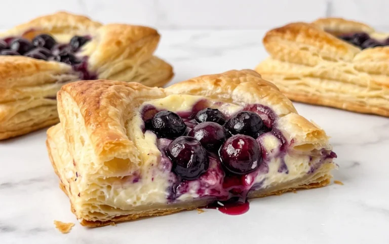 Blueberry Cream Cheese Puff Pastry