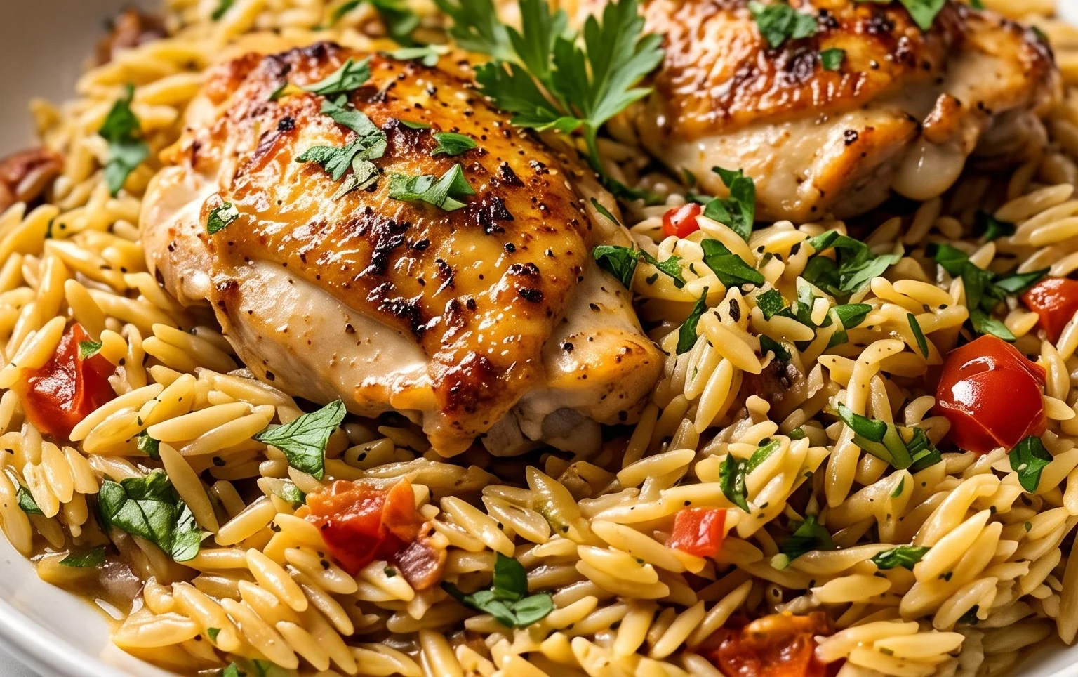 Chicken Orzo (30-Minutes, One-Pan)