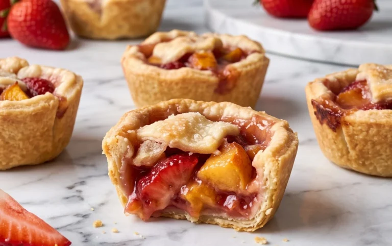 Strawberry Peach Pie Bites