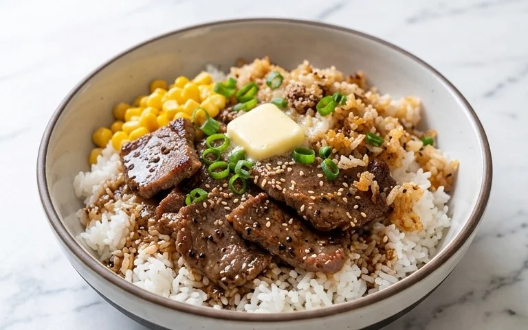 Beef Pepper Rice Bowl is a delicious meal option.