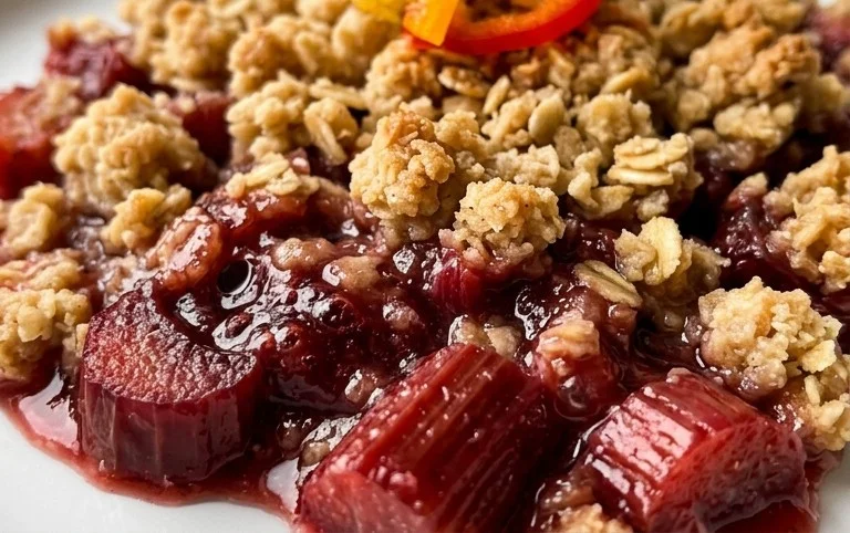 Easy Rhubarb Crisp