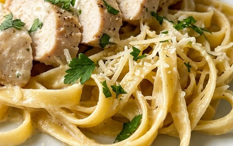 Low Calorie Chicken Alfredo