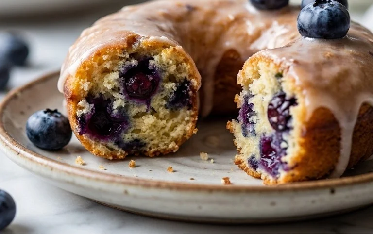 Blueberry Cake Donuts