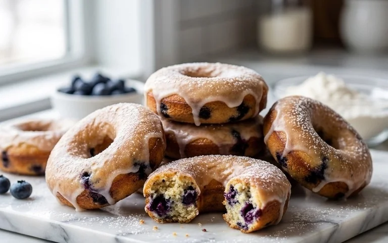 Blueberry Cake Donuts