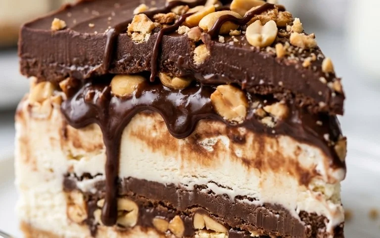 Buster Bar Ice Cream Cake