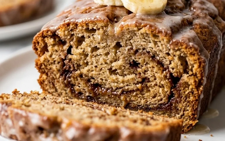 Cinnamon Roll Banana Bread
