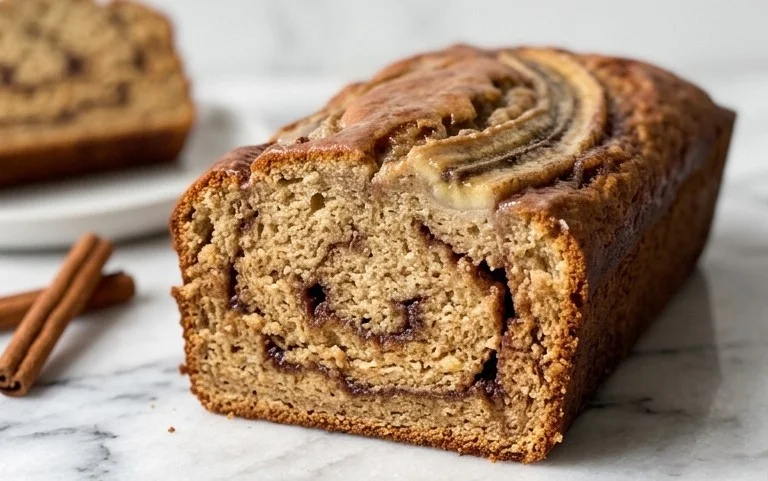 Cinnamon Roll Banana Bread