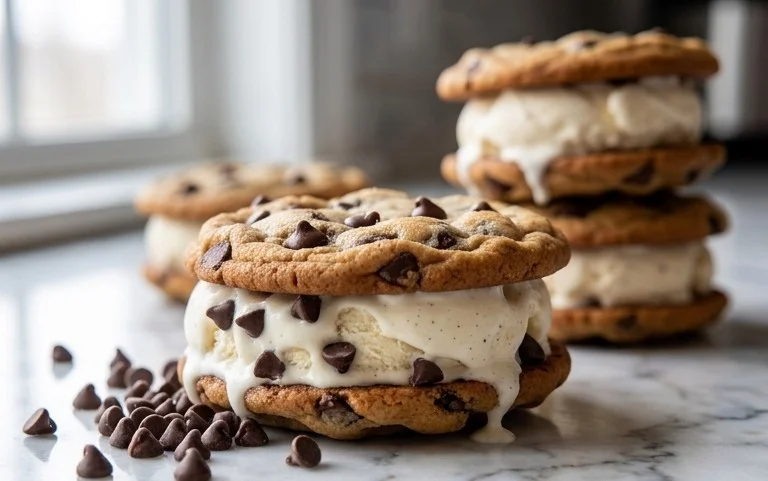 Cookie Ice Cream Sandwiches (Like a Chipwich!)