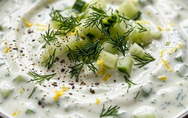 Cucumber Dip with Sour Cream and Dill
