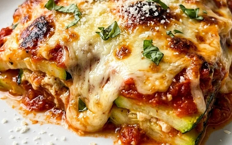 Three Cheese Zucchini Parmesan