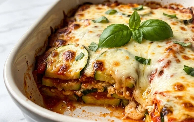 Three Cheese Zucchini Parmesan