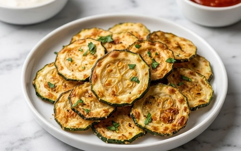 Crispy Baked Zucchini Chips