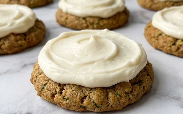Zucchini Cookies with Cream Cheese Frosting