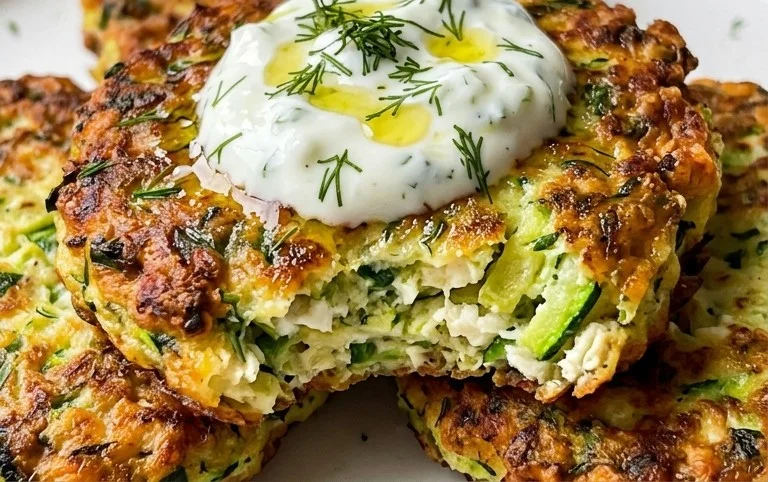 Kolokithokeftedes (Greek Zucchini Fritters)