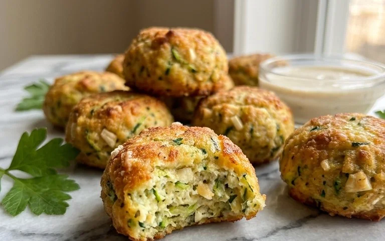 Zucchini Garlic Bites