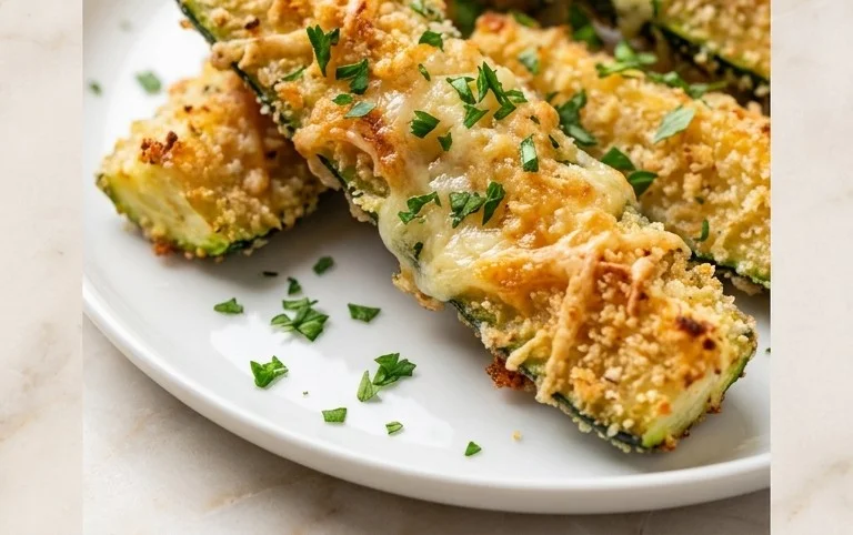 Parmesan Crusted Zucchini Sticks