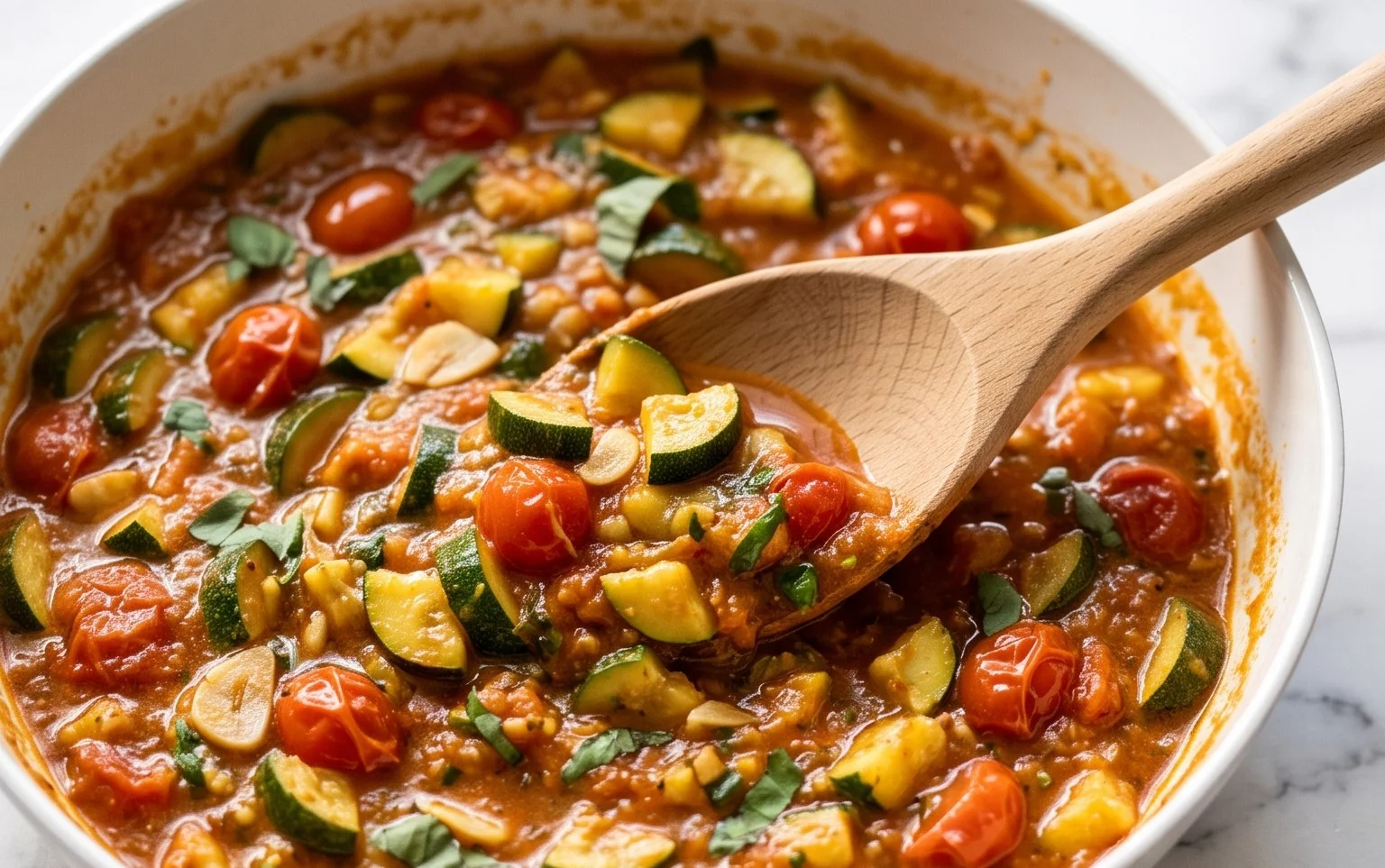 Simple Fresh Zucchini Pasta Sauce