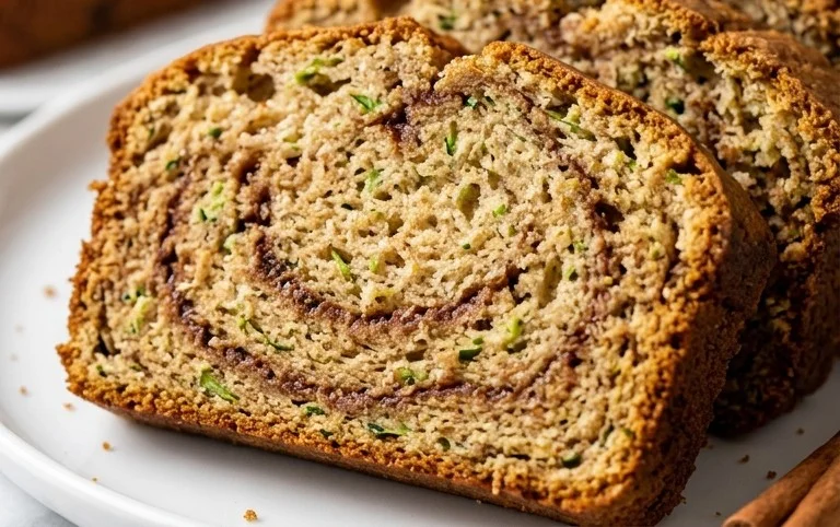 Moist and Delicious Cinnamon Swirl Zucchini Bread