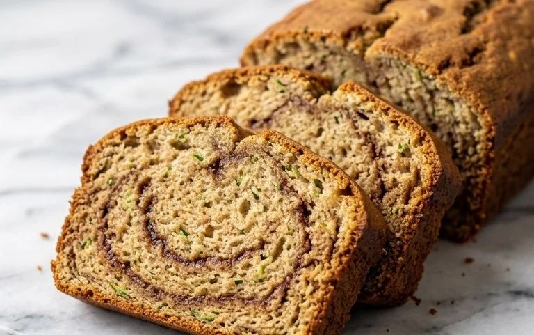 Moist and Delicious Cinnamon Swirl Zucchini Bread
