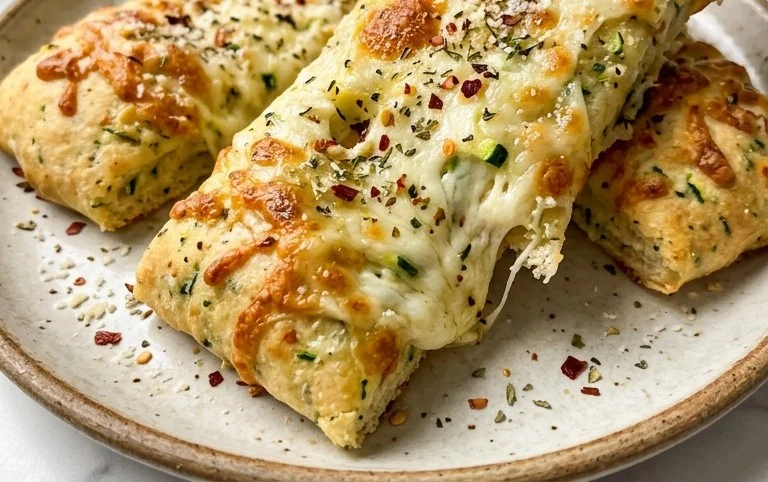 Cheesy Zucchini Breadsticks