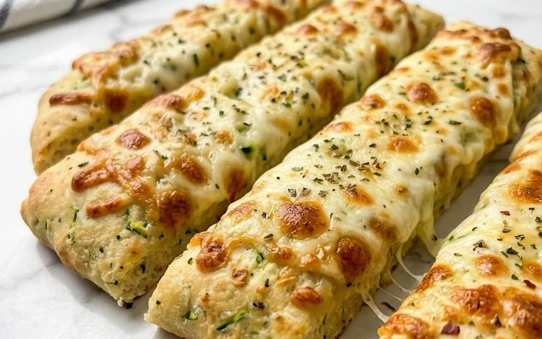 Cheesy Zucchini Breadsticks